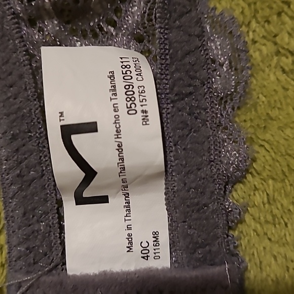 Maidenform 5809 Self Expressions Convertible PushUp Underwire Bra Stone Gray 40C - Picture 5 of 8